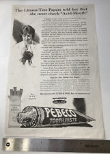ANTIQUE 1919 Print Ad Pebeco Tooth Paste To Fight Acid-Mouth - Corsets 10x16