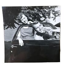 VINTAGE PHOTO Attractive named couple Drinking Beer in 1947-1949 Studebaker Car picture