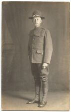 WW1 World War 1 U.S. Army Soldier RPPC Real Photo c.1918 picture