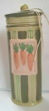 Ceramic Canister Carrot Design With Lid 12