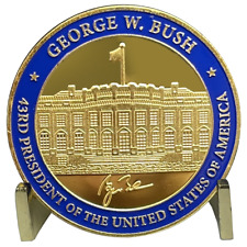43rd President George W. Bush Challenge Coin White House POTUS G.W. Bush coin EL picture