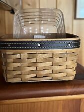 Longaberger 2003 Father’s Day Pocket Change Basket with Plastic Protector 🇺🇸 picture