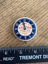 Early Rare Rock Island Plow Co. Pinback Button Pin Pre-John Deere picture