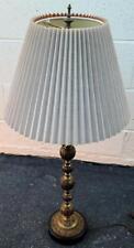 Beautiful Vintage Brass Table Lamp – VGC – WORKS – UNIQUE DESIGN - LOVELY LAMP picture
