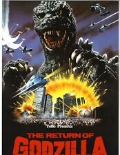 THE RETURN OF GODZILLA TOHO BIFOLD MOVIE FLYER PINUP 4 PAGE/SIDES 8 1/4 X 11 3/4 picture