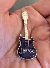 J Jerry Garcia Collector's Pin Purple Enamel Guitar Neck Tie Tack Pin picture