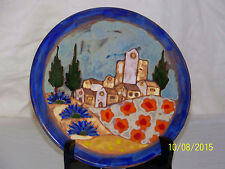 Rare French Mezena Vallauris Hand Painted High Fired Art Pottery Vintage Trivet picture