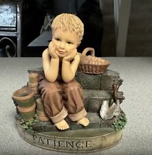 Vintage Virtues Patience Boy Figurine Kathy Killip Demdaco Figure No Box 2002 picture