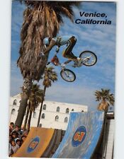 Postcard Spectacular Jump During BMX Bicycle Competition Venice California USA picture