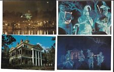 Vintage 4 Postcards Disneyland Haunted Mansion picture