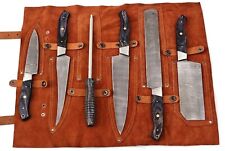 6Pcs Handmade Damascus Steel BBQ Knife Set Chef Knife Set For Cutting & Chopping picture