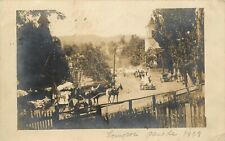 1909 RPPC Parade Lompoc or Campbell CA Horsedrawn posted picture