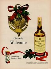 1949 Whiskey Alcohol Seagrams V O 40s Vintage Print Ad Canadian Christmas Gift picture