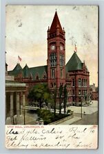 Cincinnati OH-Ohio, City Hall Vintage Souvenir Postcard picture