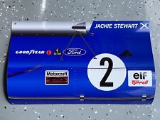 WOWCurved JACKIE STEWART Team Tyrrell FORD Formula 1 Race Car Door Style Sign picture