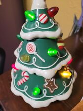 Hallmark 2009 Ceramic Tabletop Musical Light Up Rotating Gumdrop Christmas Tree picture