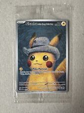 Pokémon x Van Gogh Pikachu with Grey Felt Hat SVP085 Promo Card SEALED picture