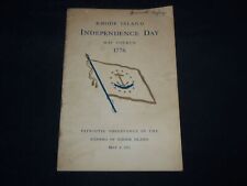 1975 RHODE ISLAND INDEPENDENCE DAY MAY 4TH 1776 - RHODE ISLAND SCHOOLS - J 8626 picture