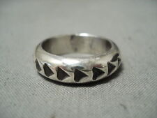 IMPORTANT SUNNY REEVES NAVAJO STERLING SILVER ARROWS RING NATIVE AMERICAN picture