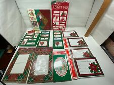 Vintage Cleo Gibson Christmas Tags Holiday Party Invitations Amscan Paper Magic picture