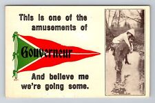 Gouverneur NY-New York, General Humorous Greetings, c1912 Vintage Postcard picture