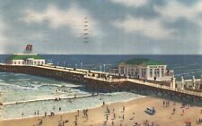 Postcard NJ Atlantic City Heinz Ocean Pier Posted 1956 Linen Vintage PC H9900 picture