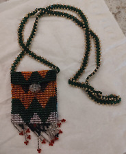 Native American Beaded Medicine Bag/Necklace - Handmade picture