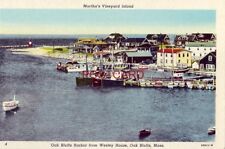 MARTHA'S VINEYARD ISLAND - OAK BLUFFS HARBOR FROM WESLEY HOUSE, MASSACHUSETTS picture