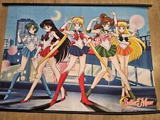 Vintage Large Sailor Moon Wall Tapestry Scroll 43 X 31 🔥🔥 picture