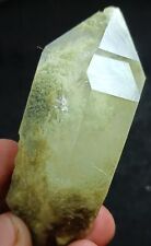 67g Rare Etched Chlorite Included Quartz Cluster With Very Unique Formation picture
