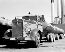 1940's Kenworth KW Road Tractor Semi Truck Rig Gas Tanker Trailer 8x10 Photo 56 picture