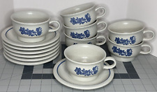 VTG Pfaltzgraff Yorktowne Saucer Plate and Mug Cup Soup Bowl Lot x7 picture