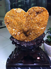 53.24LB TOP Natural Citrine Church Cathedral Geode Mineral specimen Reiki+stand picture