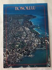 Aerial View Of Downtown Honolulu, Hawaii. Postcard (G2) picture