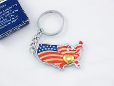 Vintage AVON 'Heart of America'  Keychain (2006) NEW IN ORIGINAL PACKAGE picture