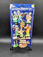 Vintage Joybrite 12 piece plastic nativity set picture