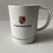 Porsche Crest Gold Stripe Coffee Cup Mug 8oz Made in Germany Kahla 2022 picture