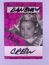 Hole Courtney Love Pass Ticket Kurt Cobain Used Original Crew Danbury USA 1994 picture