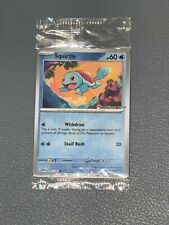 Squirtle 007/165 - Pokemon Center Stamped 151 Promo Reverse Holo Card - Sealed picture