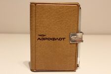VINTAGE NOS ADVERTISING OF AIRLINES AEROFLOT NOTEBOOK NOTE PAD +PEN/1972's picture