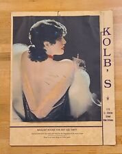1938 Kolb's German Restaurant Menu St Charles Street New Orleans with Extras picture