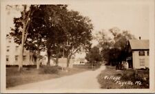 1931, Street View, FAYETTE, Maine Real Photo Postcard picture