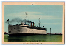 c1930's View of S.S. Ontario Cobourg Ontario Canada Vintage Unposted Postcard picture