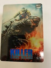 Killer Kare Bears Metal Comic Card Godzilla 5/5 picture