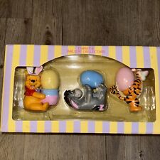 RARE Disney POOH EEYORE TIGGER Figurines EASTER EGG HOLDERS Holiday Collection picture