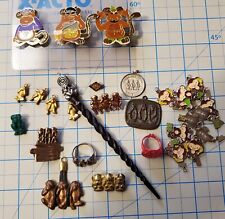 Rare Antique Vintage Lot (25+) No Evil Wise Monkey Collectibles-Pins, Rings, Mor picture