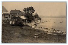 c1910's Along The Shore Belfast Maine ME Unposted Antique RPPC Photo Postcard picture