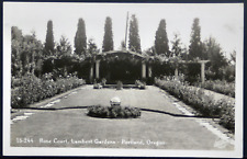 RPPC Rose Court  Lambert Gardens Portland Oregon  Sawyers  PC1998 picture