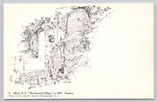 The Deserted Village Furnace Allaire New Jersey Lithograph Postcard picture