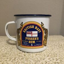 British Navy Pusser's Rum Mug Traditional Nautical Ship Tin Cup 3 1/2